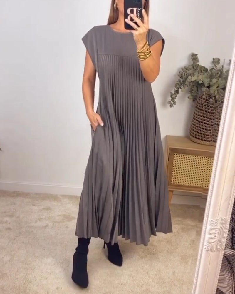 Madelyn - Elegant Pleated Dress