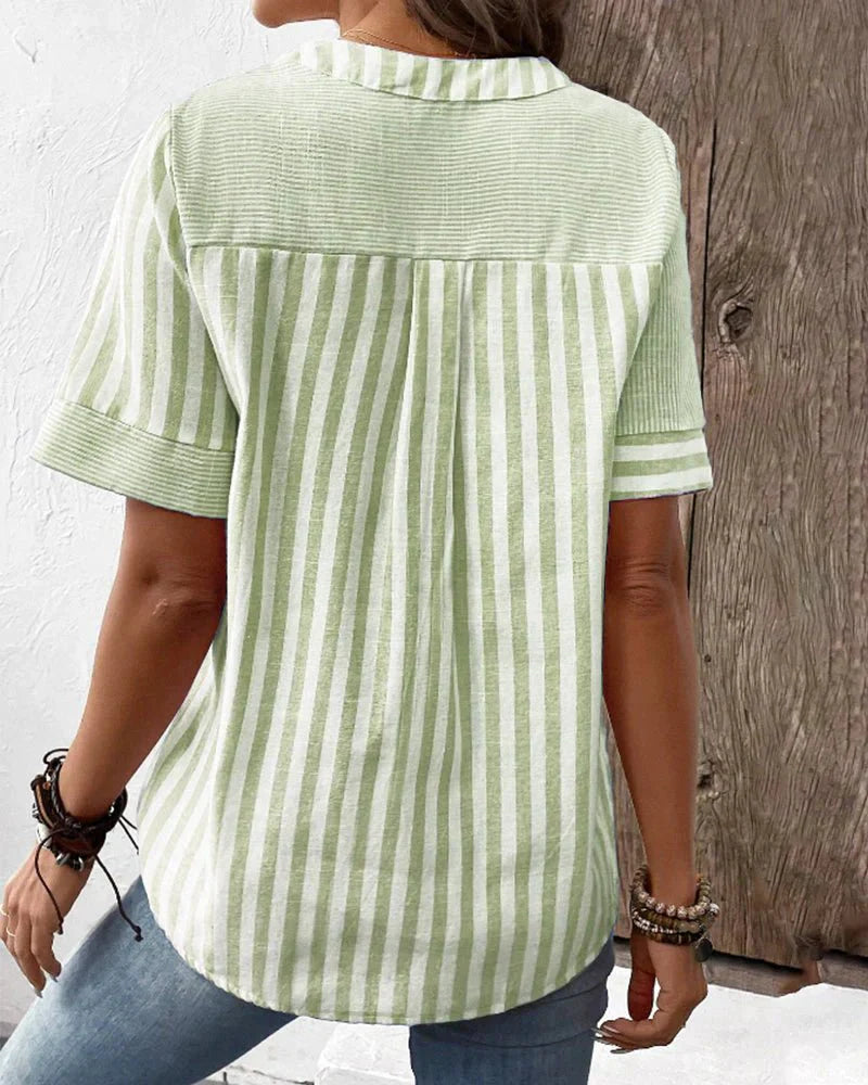 Lila | Soft Striped Blouse