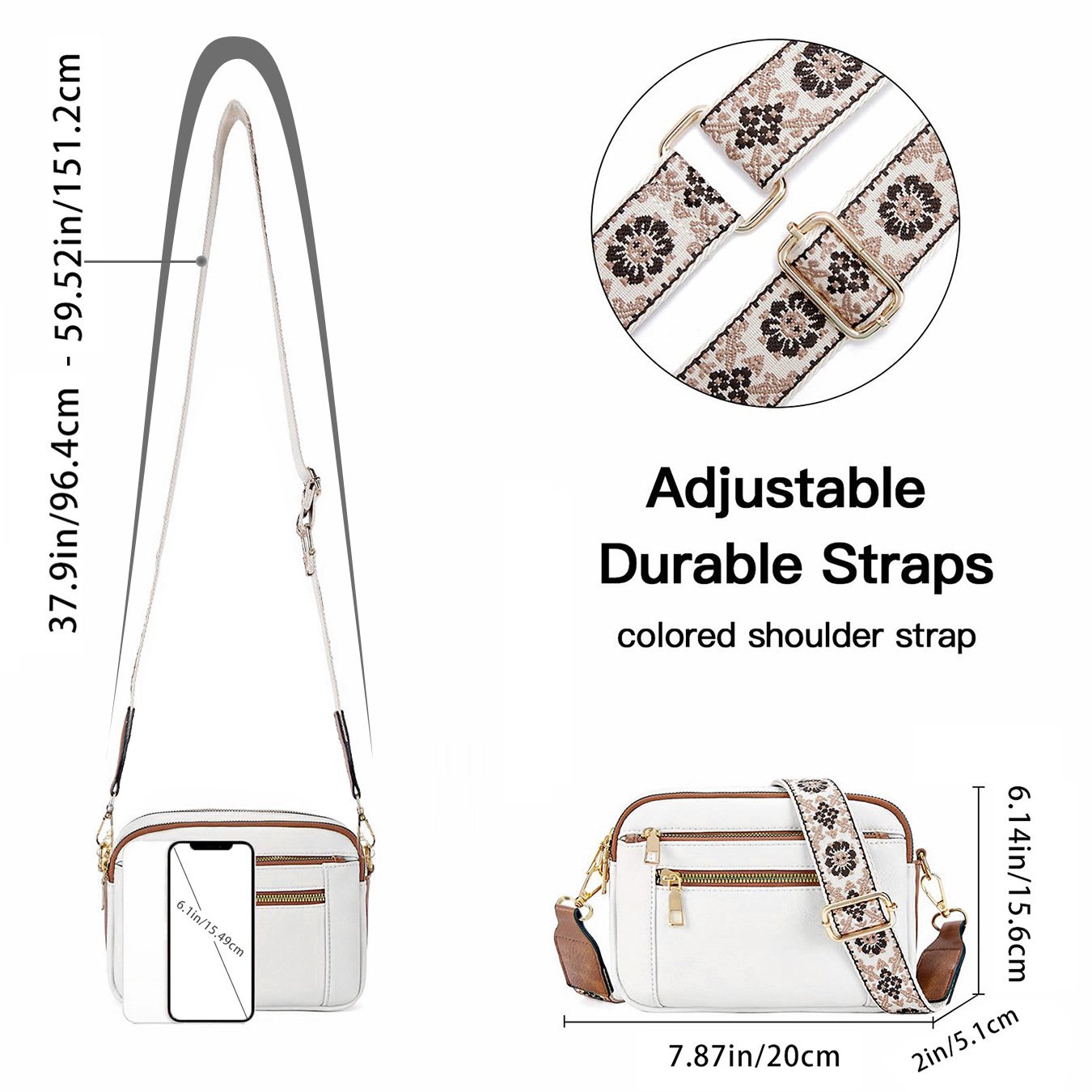 Gina™ - Boho Chic Crossbody Bag