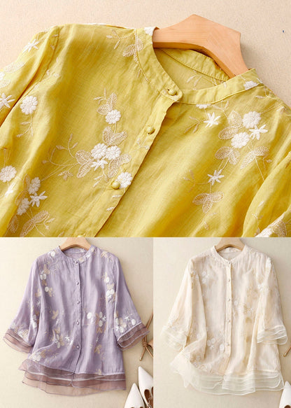 Eloise™ - Embroidered Cotton Blouse