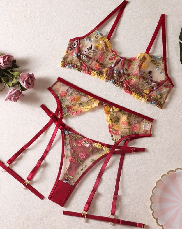 Honey™ - Floral Lingerie Set