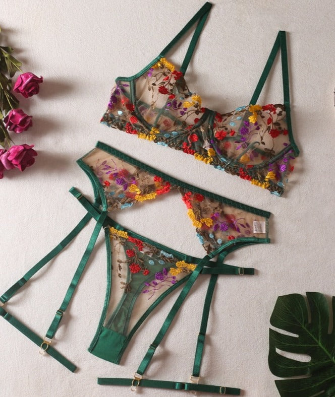 Honey™ - Floral Lingerie Set