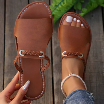 Jenna™ - Braided Slide Sandals