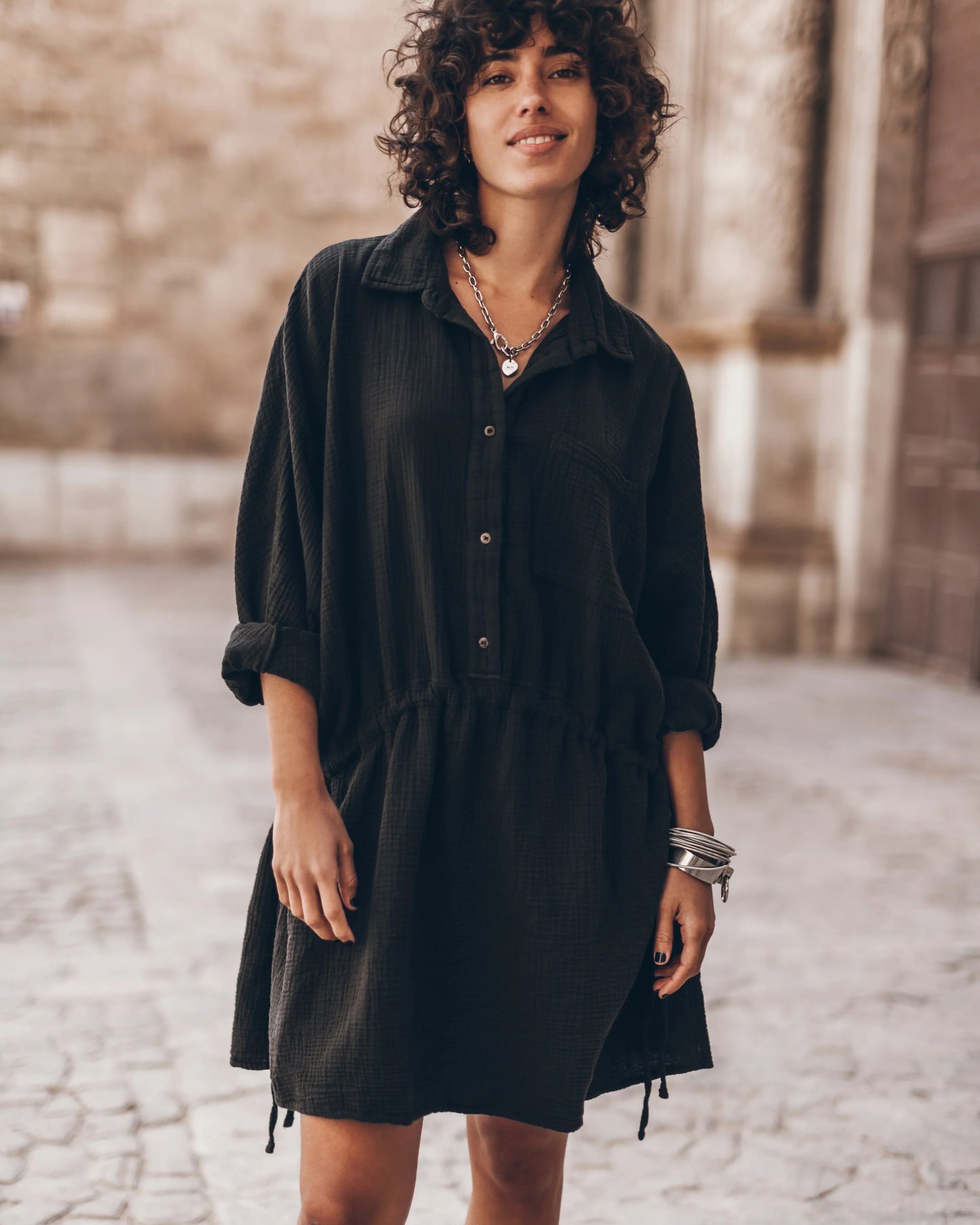 Quinn™ - Classic Shirt Dress